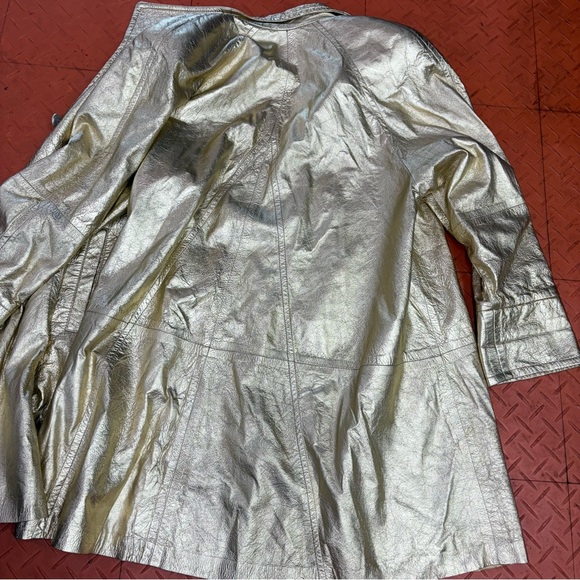 Rocco D’Amelio Vintage Gold Metallic Blazer - Picture 4 of 7